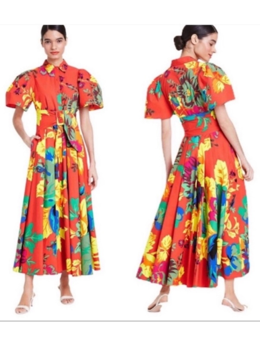 NWT Christopher John Rodger’s Floral Print Maxi Dress